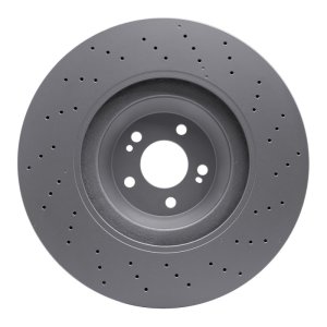 Mercedes-Benz Maybach S600 Brake Rotor (1) - Front - R1 Concepts - GeoSPEC Coated Rotor - Drilled - `15-`17